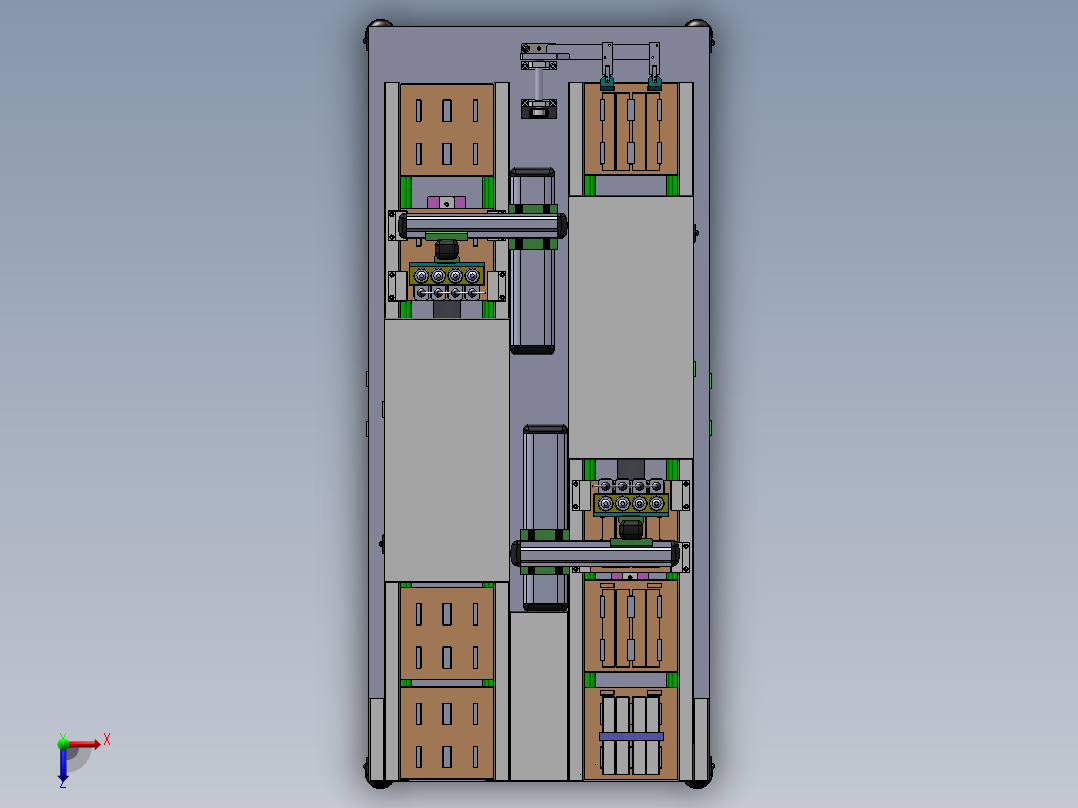 点胶固化机循环自动生产线俯视图
