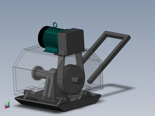 平板夯(sw+cad+说明书)