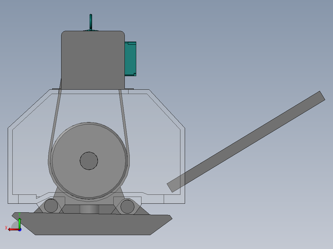 平板夯(sw+cad+说明书)后视图