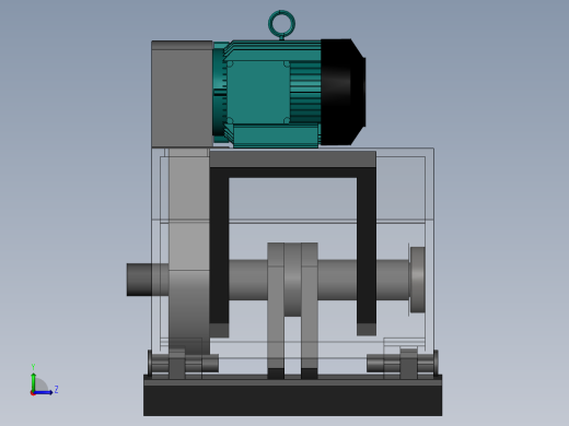 平板夯(sw+cad+说明书)左视缩略图