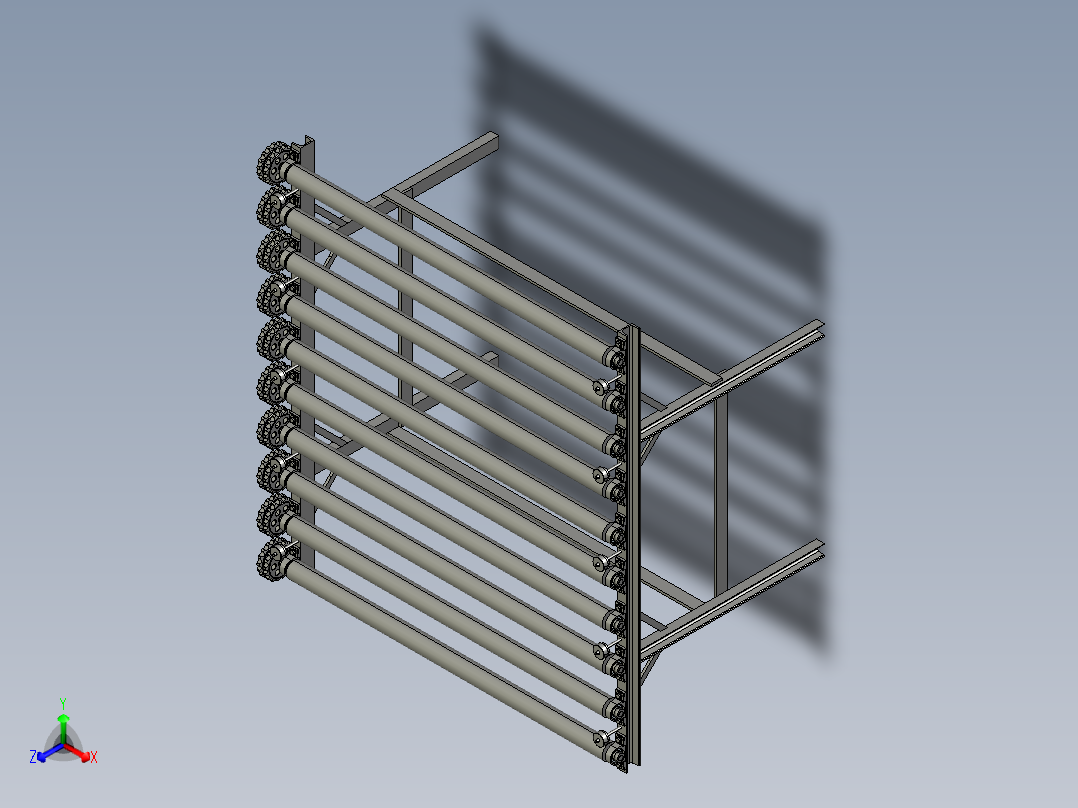 滚筒式输送机（cad+pro+说明书）