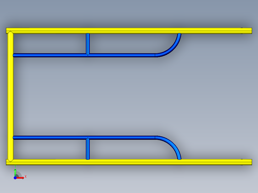 脚手架3D前视图