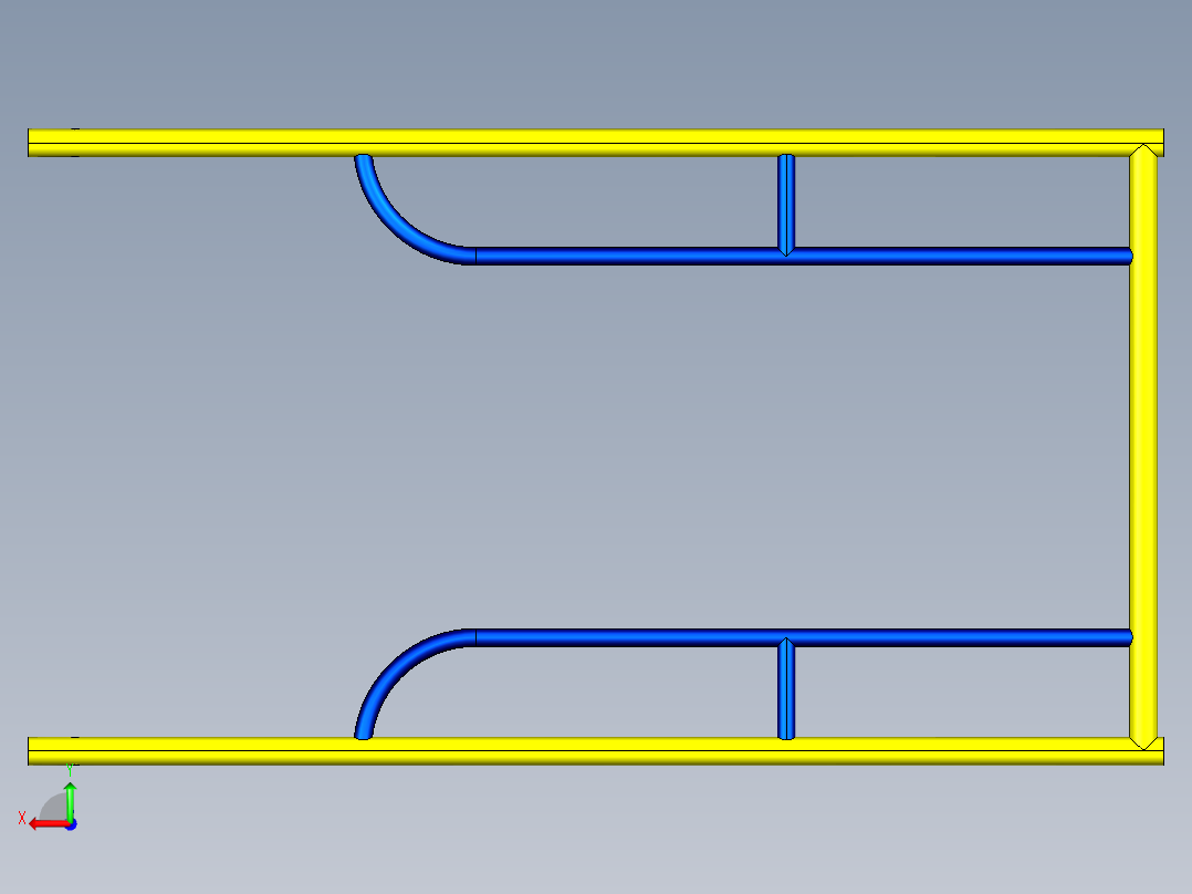 脚手架3D后视图