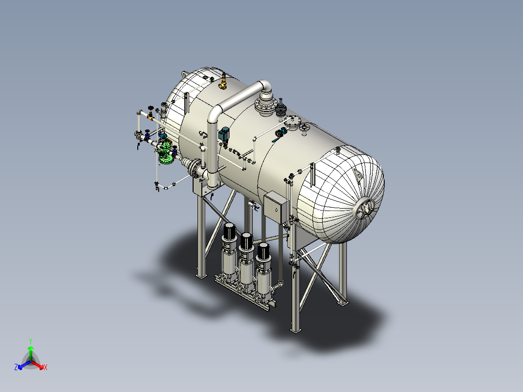 液压控制罐模型3D图纸 STP格式