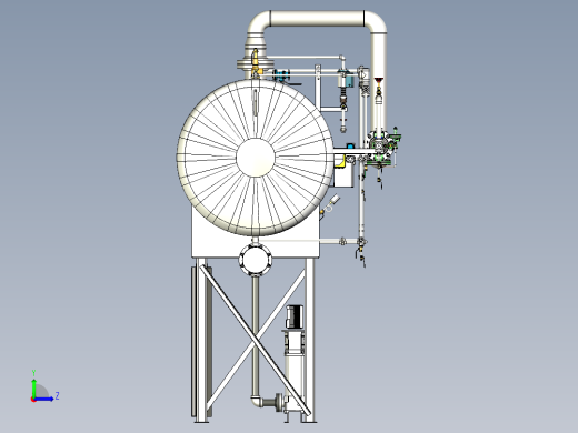 液压控制罐模型3D图纸 STP格式左视缩略图