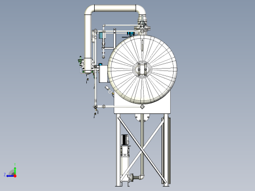液压控制罐模型3D图纸 STP格式右视缩略图