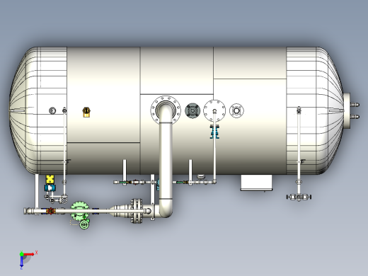 液压控制罐模型3D图纸 STP格式俯视缩略图