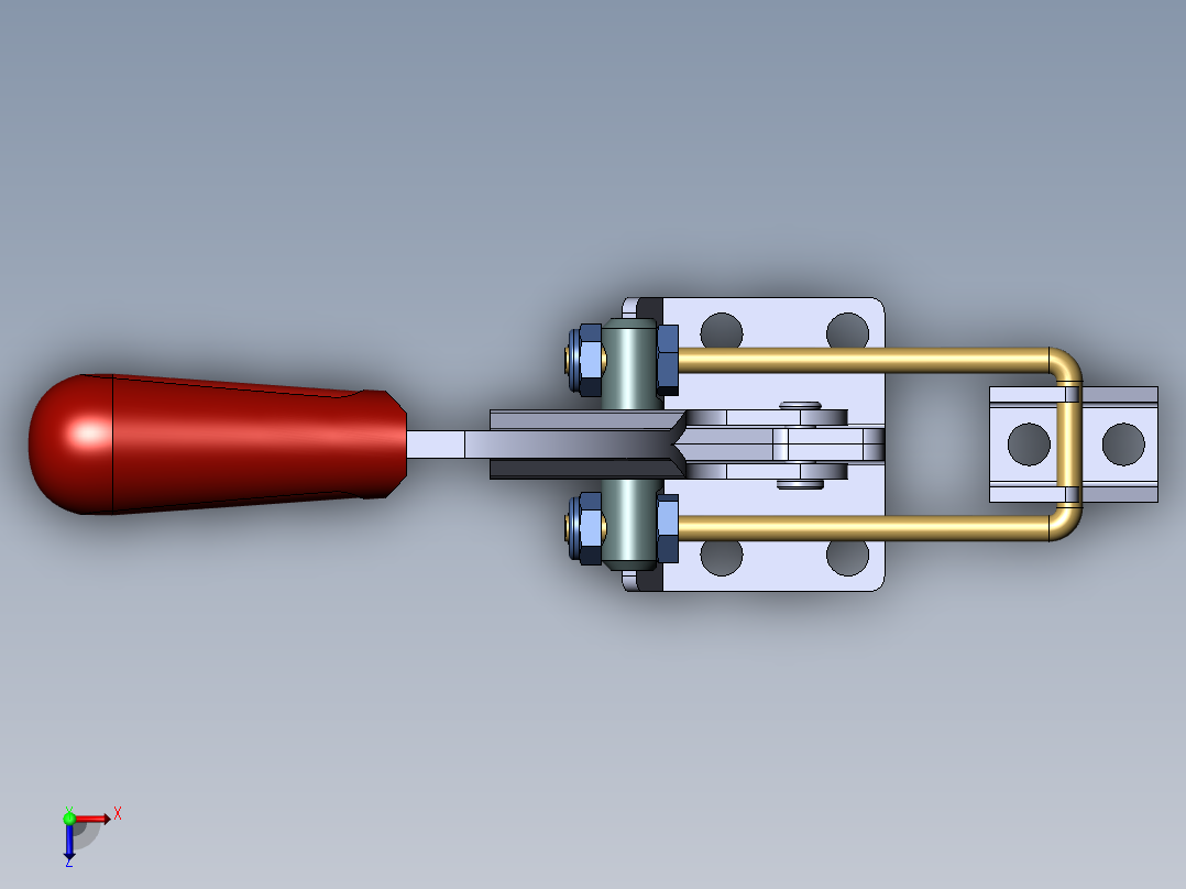 快速夹具俯视图
