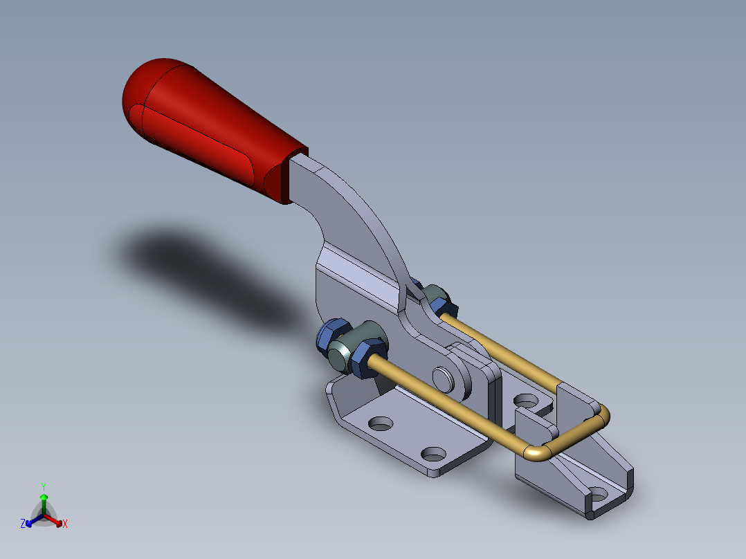 快速夹具正等轴测图