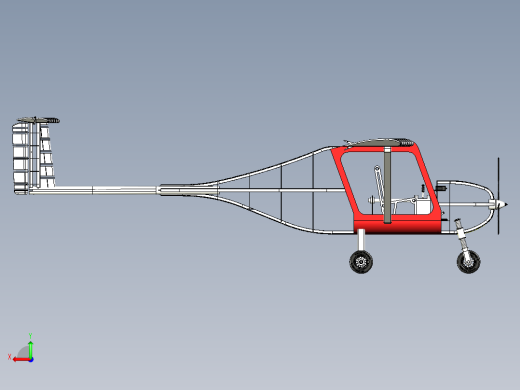 Aircraft Structure单人飞机结构模型3D图纸 STP图纸后视缩略图