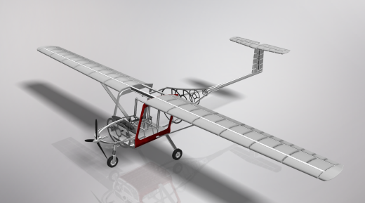 Aircraft Structure单人飞机结构模型3D图纸 STP图纸缩略图