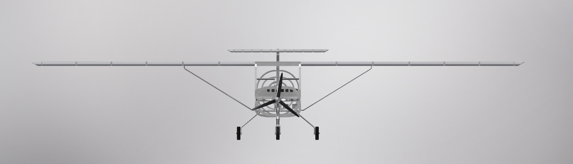 Aircraft Structure单人飞机结构模型3D图纸 STP图纸