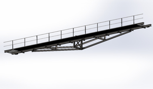 贝雷钢桥结构
