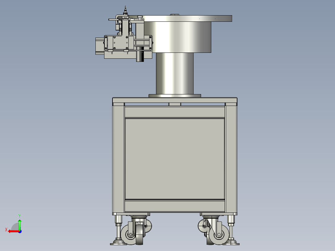 圆盘送料机给料机送料机后视图