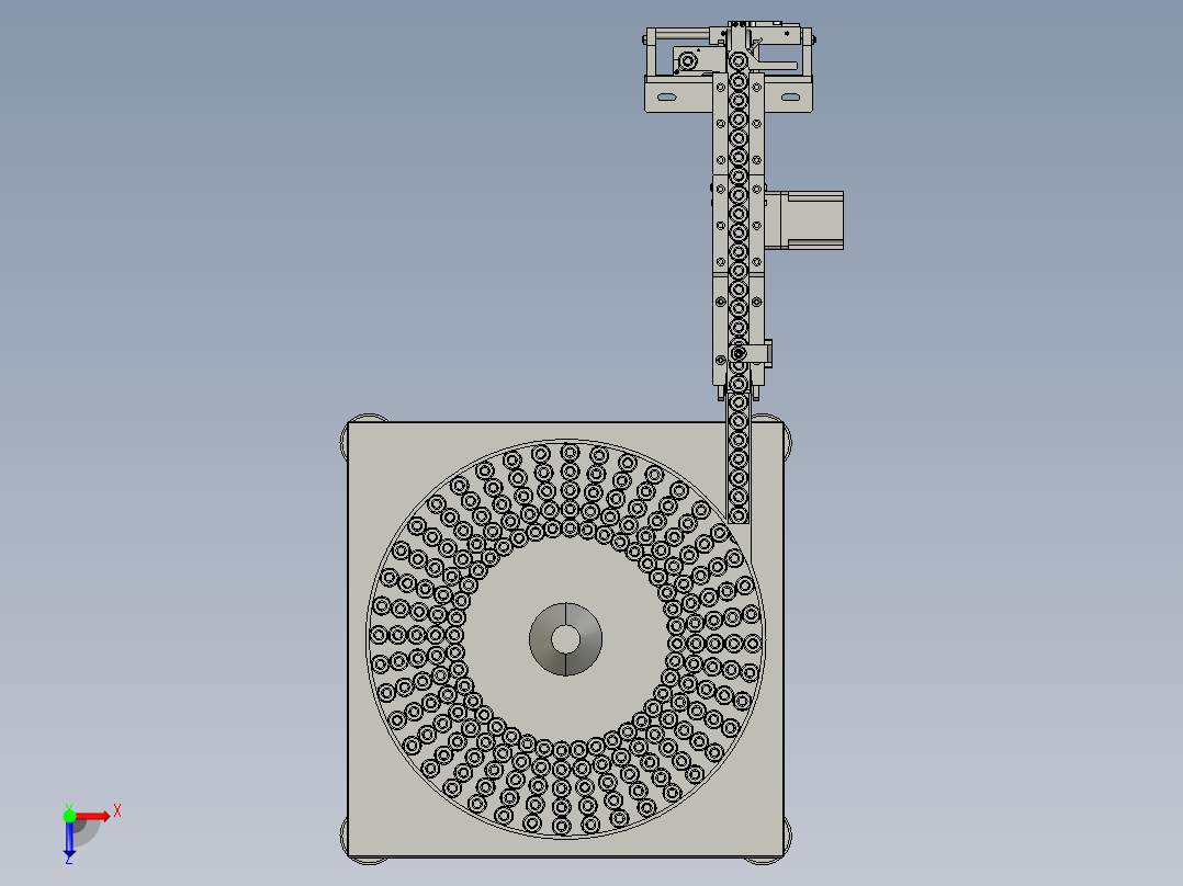 圆盘送料机给料机送料机俯视图