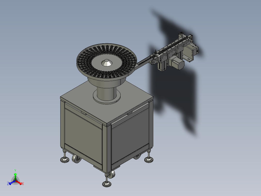 圆盘送料机给料机送料机正等轴测图
