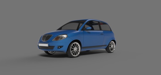 蓝旗亚Lancia Ypsilon轿车外壳模型3D图纸 Solidworks设计缩略图