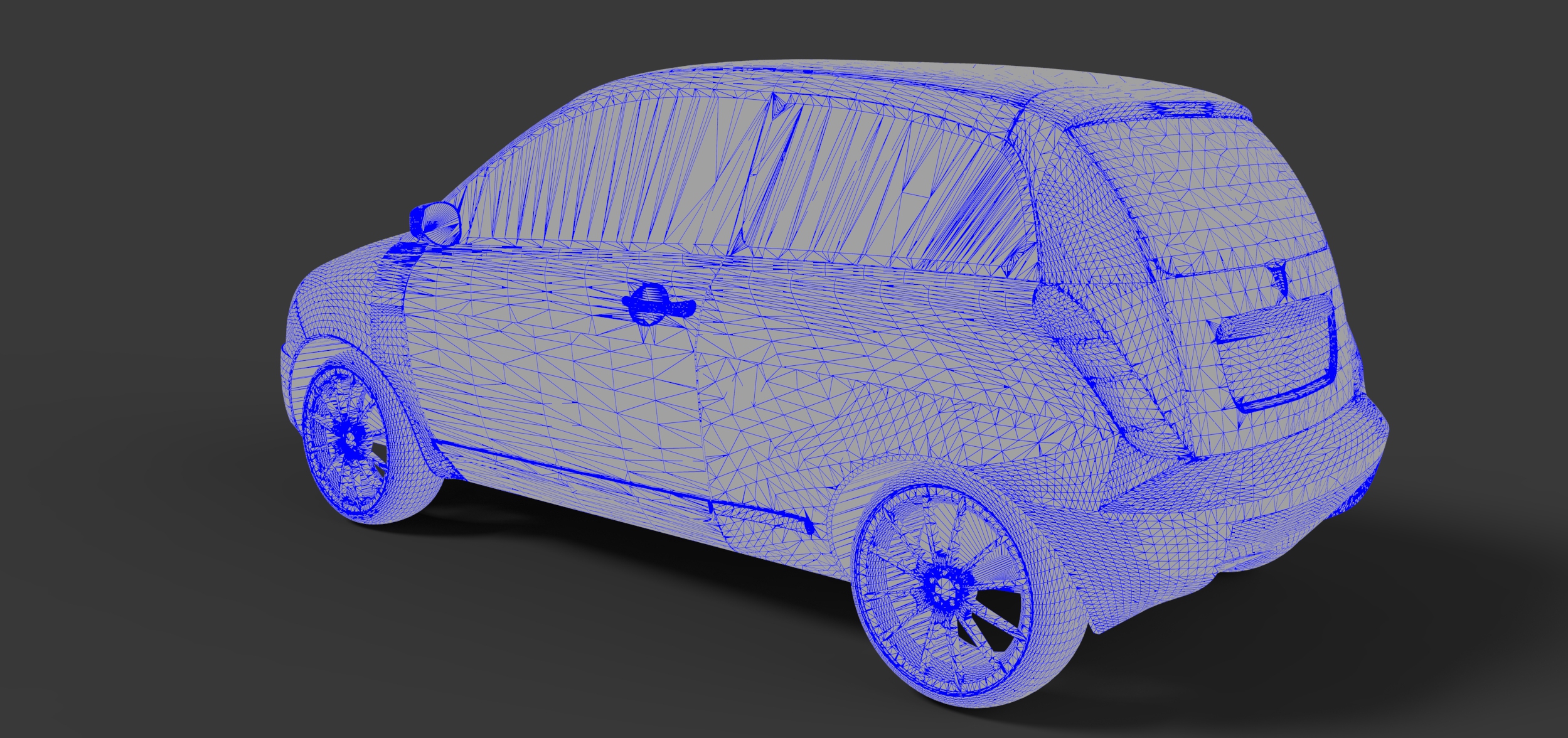 蓝旗亚Lancia Ypsilon轿车外壳模型3D图纸 Solidworks设计