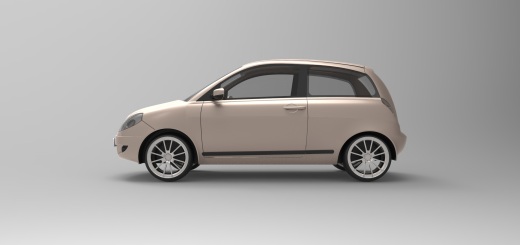 蓝旗亚Lancia Ypsilon轿车外壳模型3D图纸 Solidworks设计缩略图