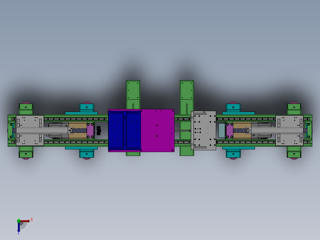 144大尺寸柱状工件装夹机(1)俯视图