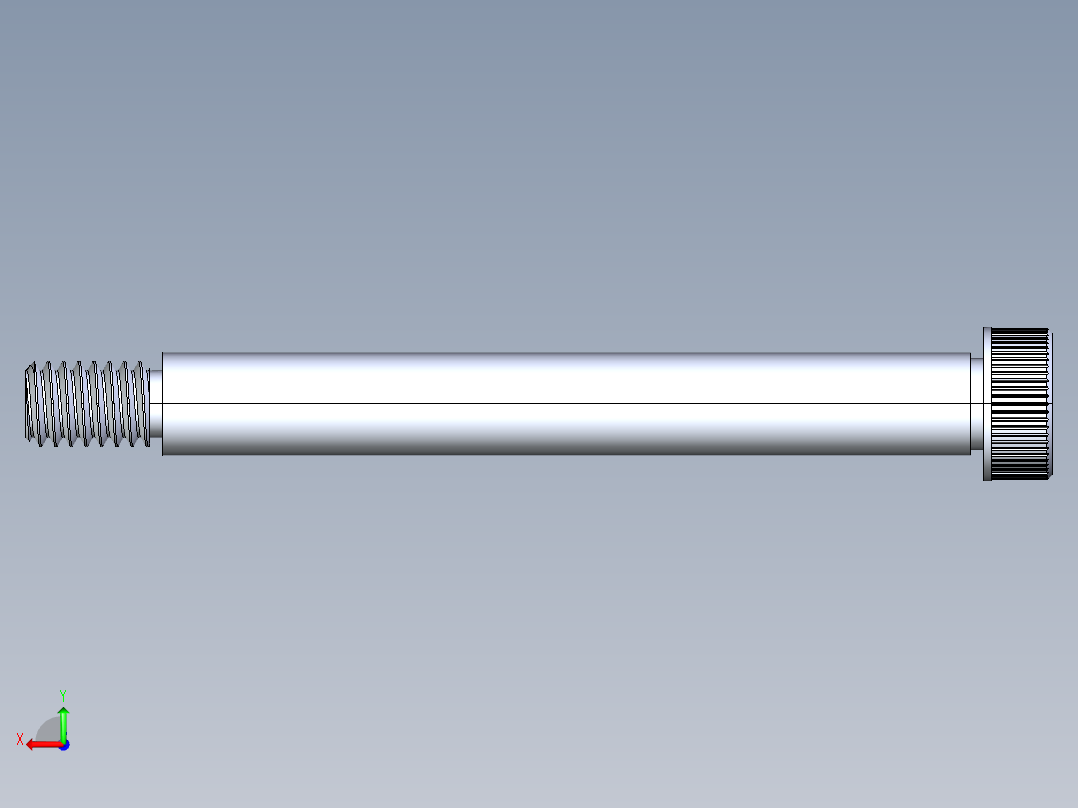 内六角螺螺栓-SB 0.3125-18 x 3后视图