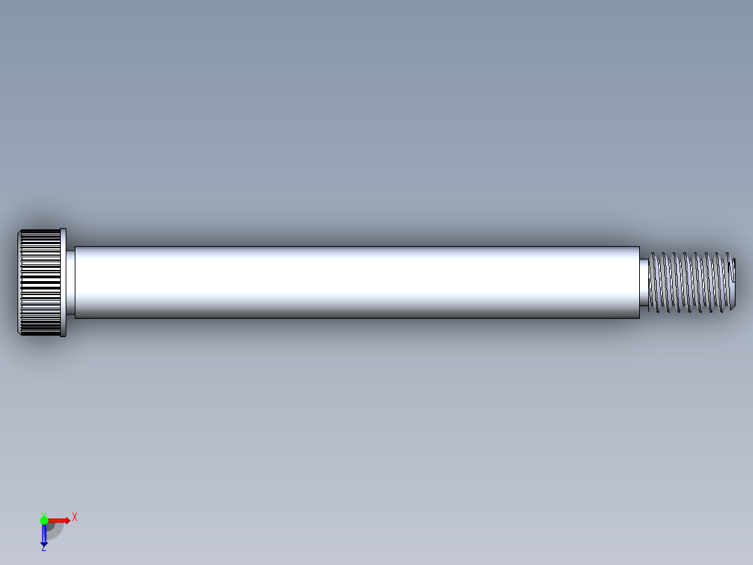 内六角螺螺栓-SB 0.3125-18 x 3俯视图