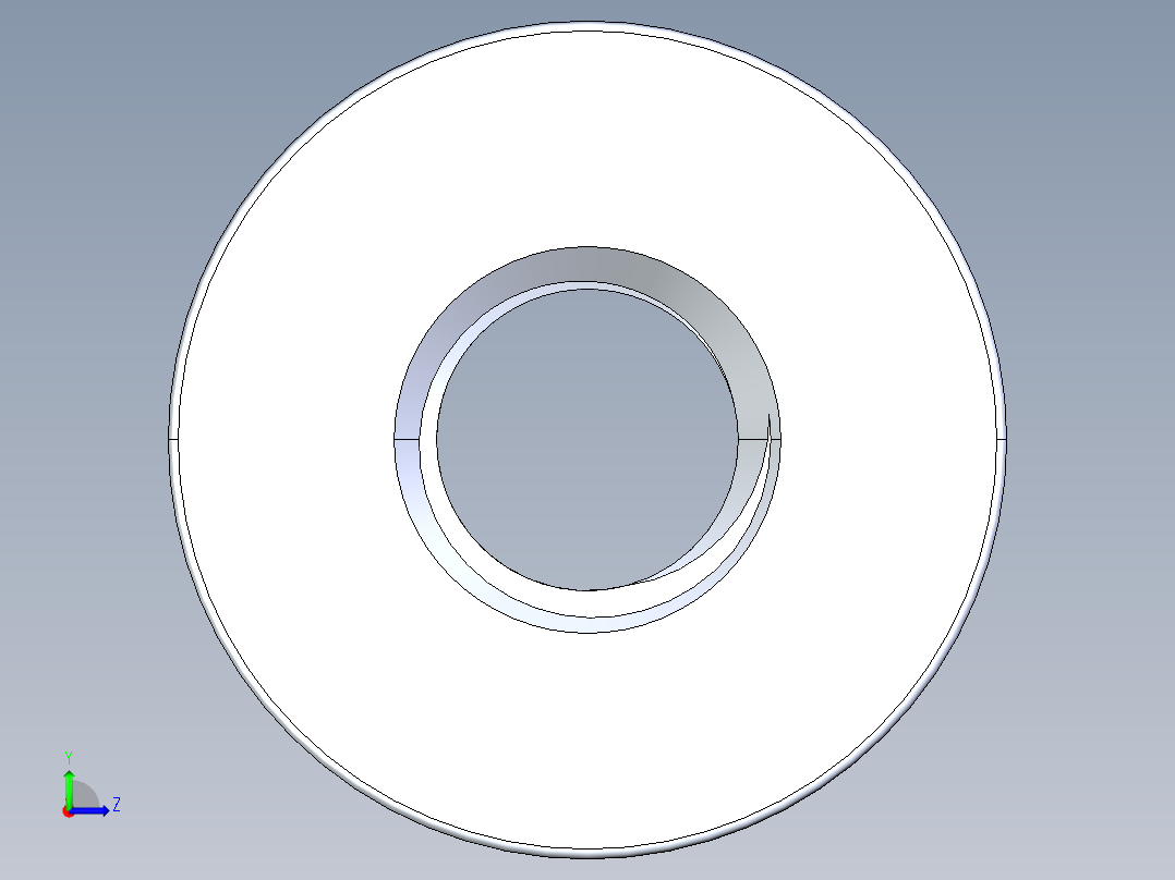 法兰螺母-76-FN.STEP左视图