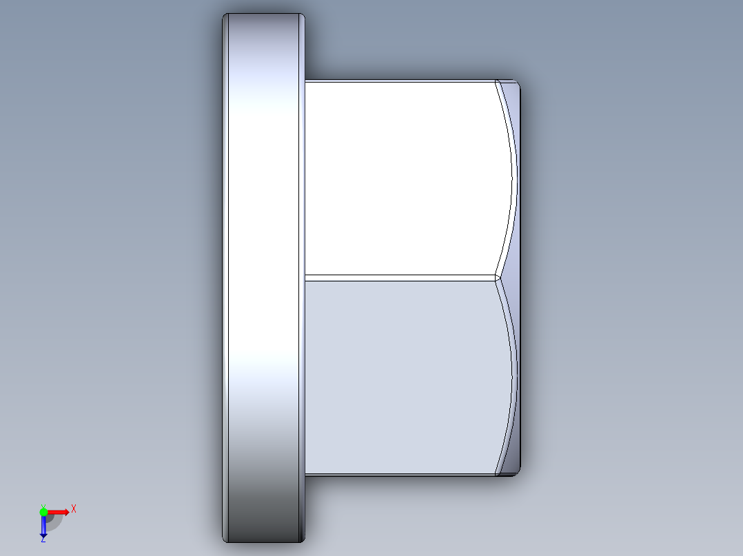 法兰螺母-76-FN.STEP俯视图