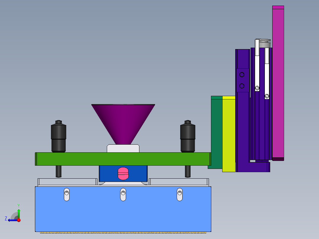 弹性可调节植球毛刷右视图