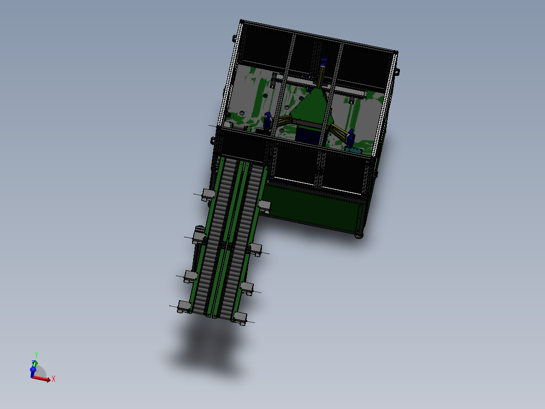 转盘式自动攻丝机模型