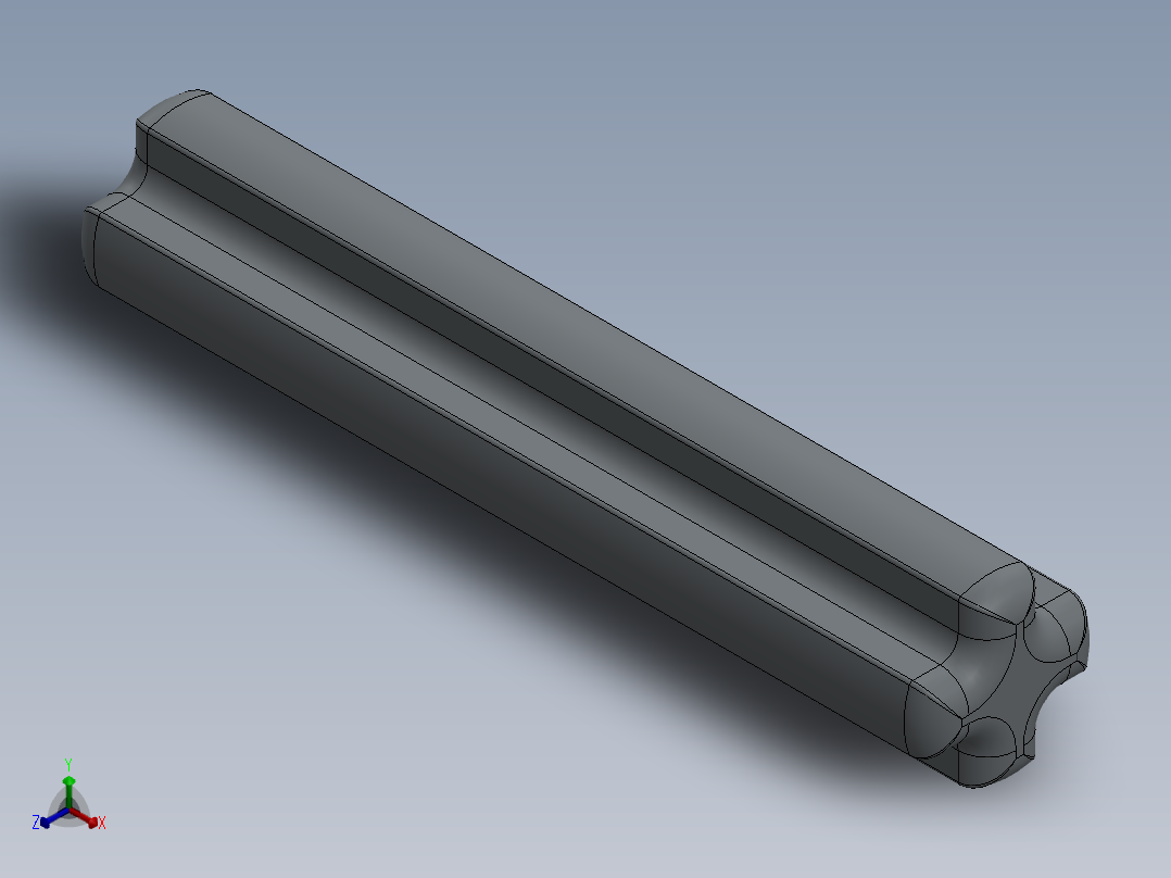乐高机械组车桥-4519 PearlLtGrey (Silver) Technic Axle 3主视图