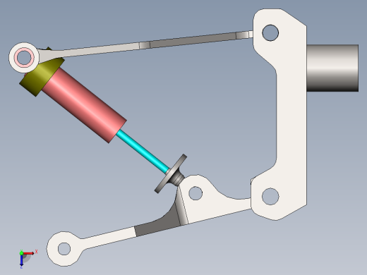 汽车悬架系统俯视缩略图
