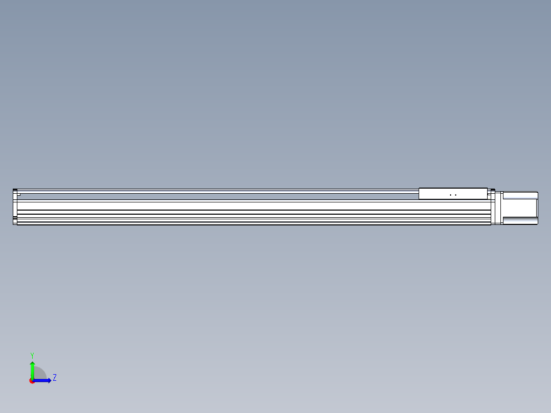 东锦丝杆传动-直线滑台模组DH270-C-L10-S1500-BC-T1000W-C3左视图