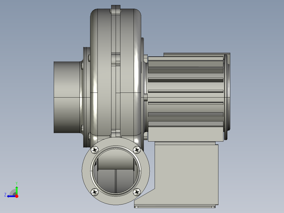 suction-fan-吸风机右视图