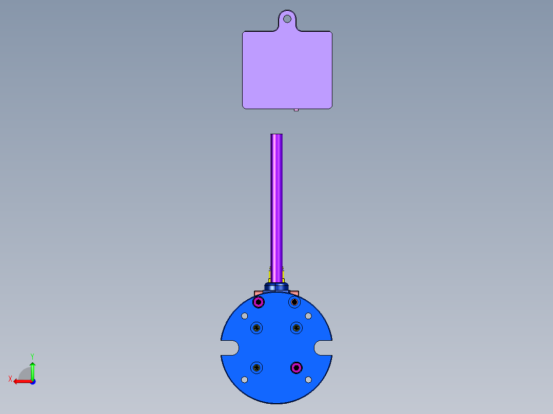 cnc数控中心测量对刀器后视图