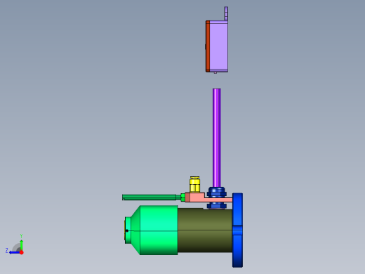 cnc数控中心测量对刀器右视缩略图