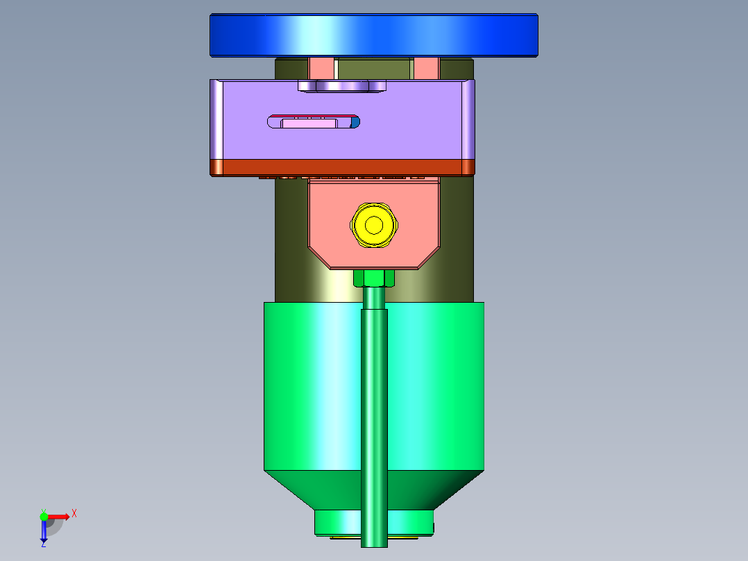 cnc数控中心测量对刀器俯视图