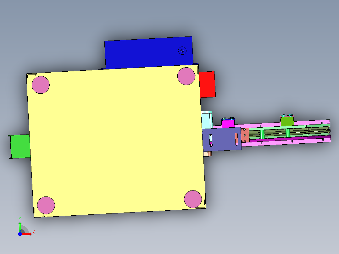 气动式散装电容剪脚机前视图