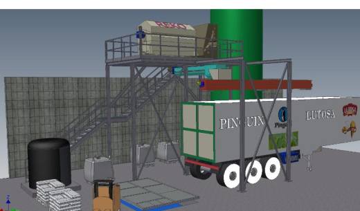 建设平台用的钢结构3D模型缩略图