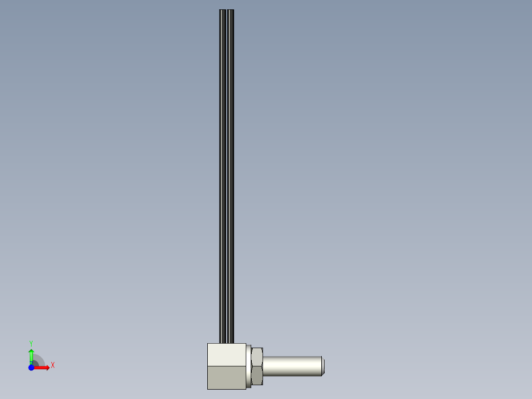 直角光纤_漫反射型FR-Y38前视图