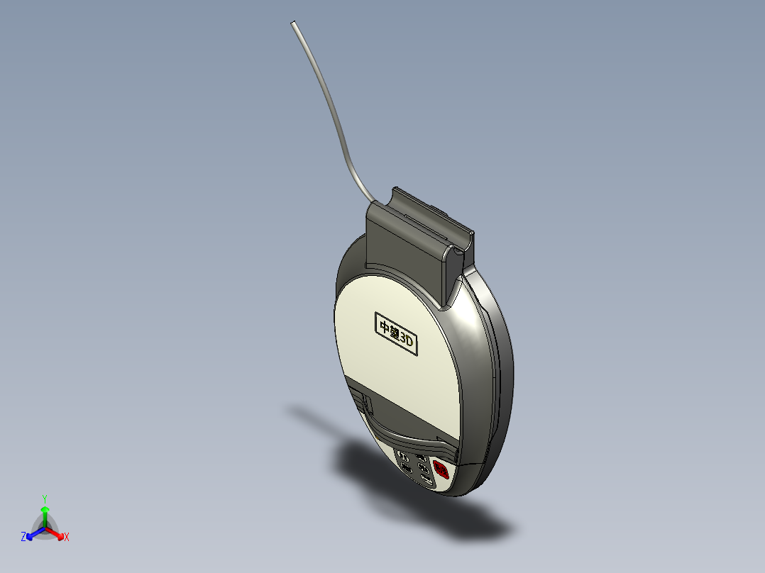 电饼铛正等轴测图