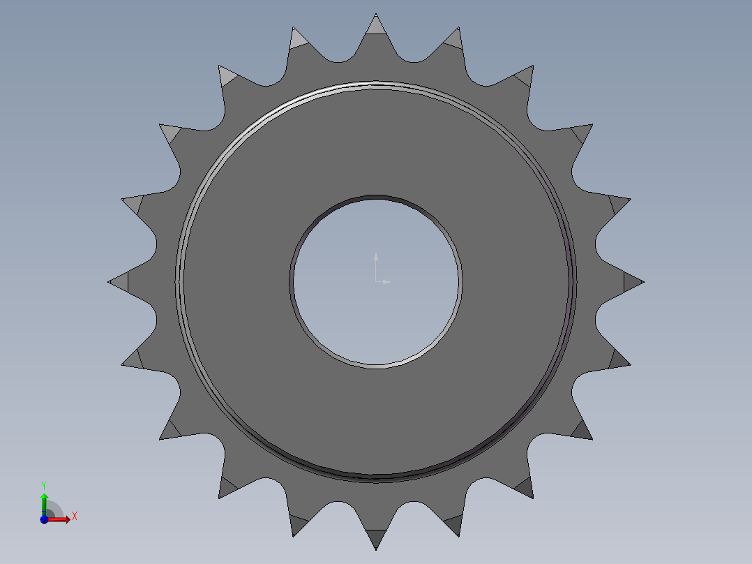 S25 链惰轮轮前视图
