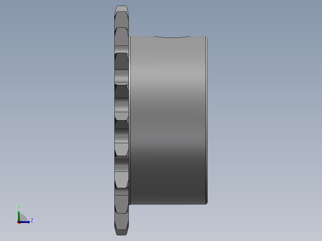 S25 链惰轮轮左视图