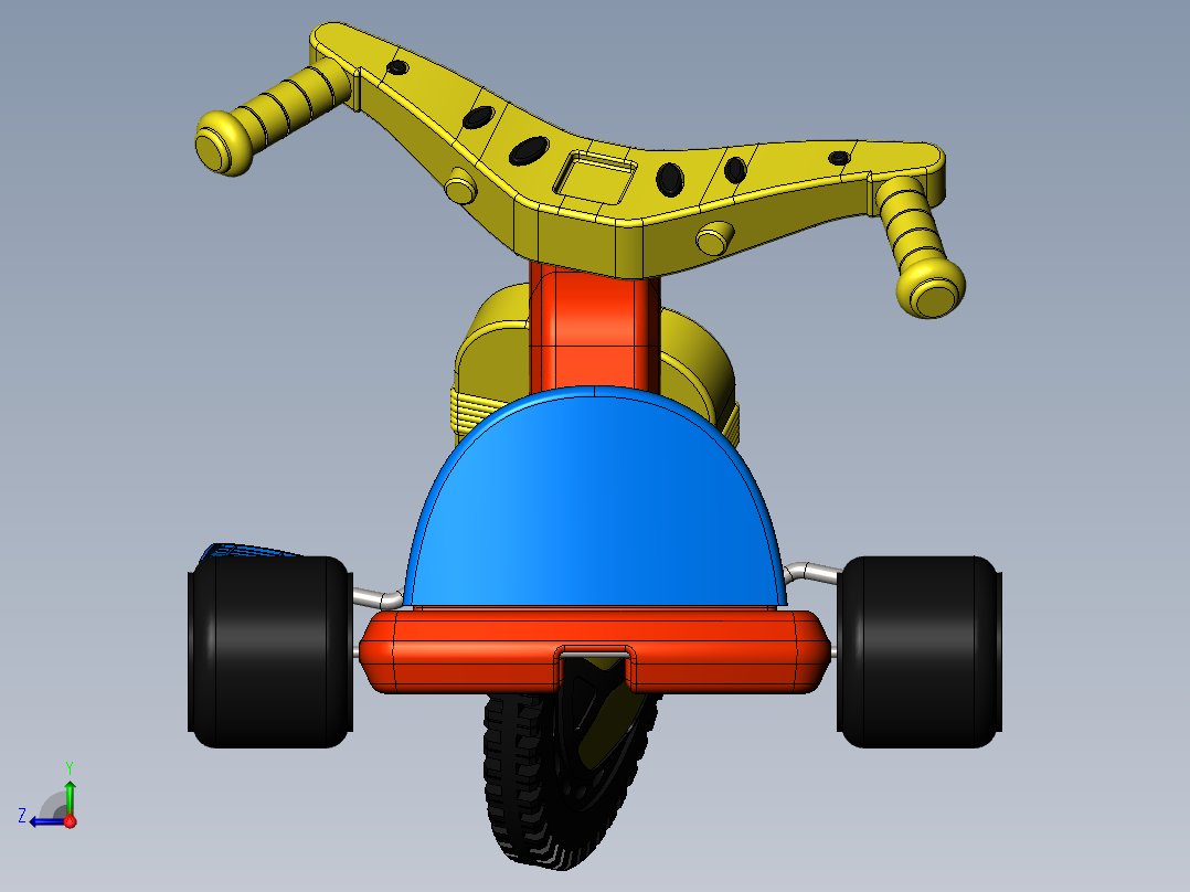 儿童三轮车-2--sw右视图