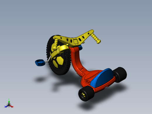 儿童三轮车-2--sw正等轴测缩略图