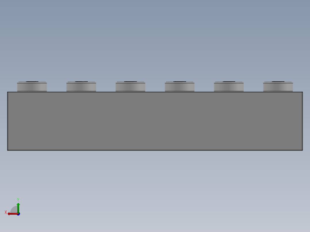 乐高套装 4421基本积木-4181142 - 2456 - 44237 White Brick 2 x 6.SLDPRT后视图