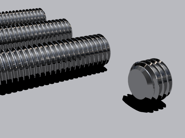 带和不带螺纹的DIN-913 ISO-4026 M12平端六角凹头紧定螺钉。长度从8毫米到100毫米