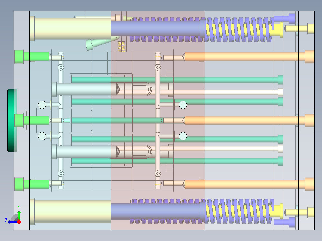 Q379-多功能牙刷盒注塑模具设计【三维UG】右视图