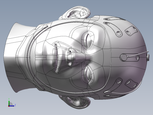 医疗头戴设备SW三维模型左视缩略图