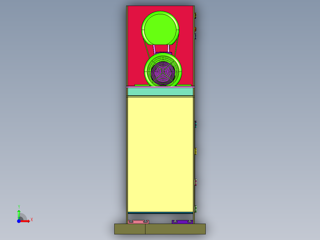 纯伺服数控转底座冲床前视图